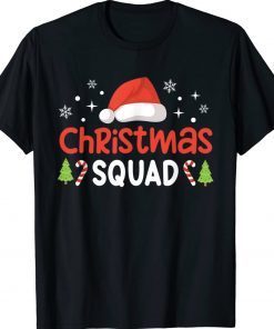 Christmas Squad Family Group Matching Santa Elf Funny T-Shirt