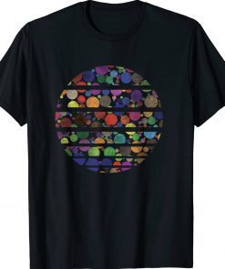 Retro colorful vintage sunset dot day men t-shirt