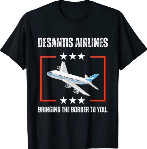 DeSantis Airlines Funny Political 2024 T-Shirt