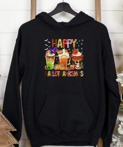 Funny Happy Hallothanksmas Fall Coffee Shirts