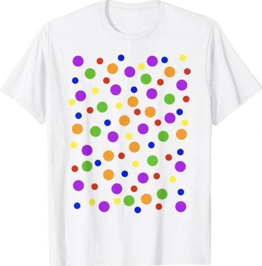 Happy Dot Day For Cute Multicolor Rainbow International Tee Shirt