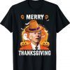 Funny Biden Confused Merry Thanksgiving For Halloween Tee Shirt