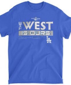 Los Angeles Dodgers 2022 NL West Division Champions Locker Room Tee Shirt