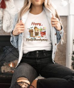 Happy HalloThankMas Funny TShirt