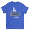 LA Dodgers 2022 NL West Division Champions Unisex TShirt
