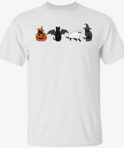 Halloween black cat tee shirt