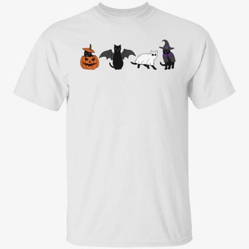 Halloween black cat tee shirt