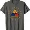 2nd Armored Division Emblem M4 Sherman WW2 Tee Shirt
