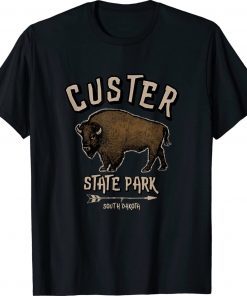 CUSTER STATE PARK Bison South Dakota Souvenir Tee Shirt