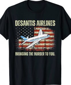 DeSantis Airlines US Flag Vintage TShirt