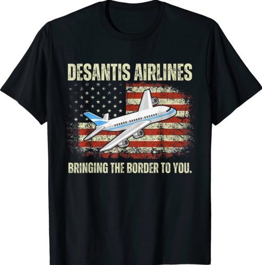 DeSantis Airlines US Flag Vintage TShirt