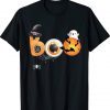 Spooky Moon Halloween Boo Spider Web Bat Witch Shirt