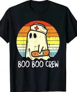 Boo Boo Crew Nurse Ghost Halloween Costume Funny T-Shirt