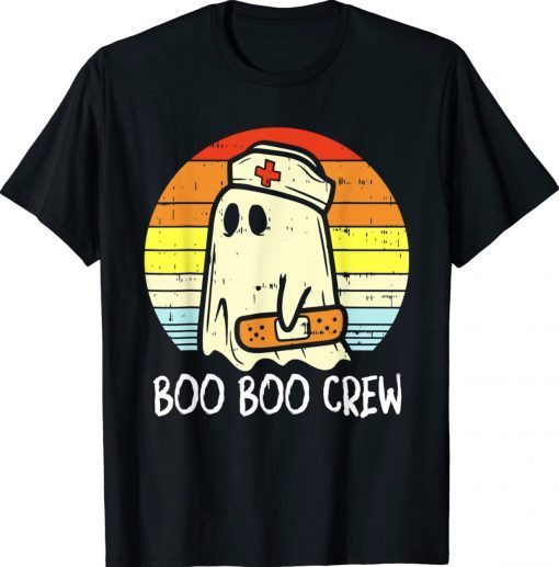 Boo Boo Crew Nurse Ghost Halloween Costume Funny T-Shirt