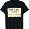 Vintage Music Literacy Matters I Like To Eat Puppies Retro Shirts