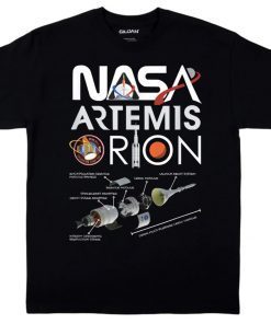 Orion Space Launch System SLS Schematics Tee Shirt