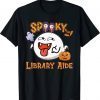 Boo Halloween Costume Spooky Library Tee Shirt
