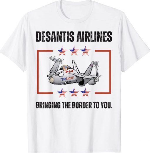 DeSantis Airlines Trump 2024 T-Shirt