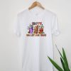 Happy Hallothanksmas Fall Coffee Horror Coffee Funny T-Shirt