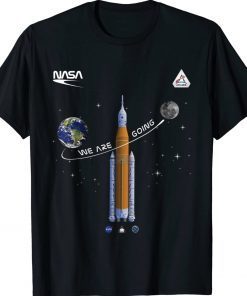 NASA Artemis we are going Moon SLS Worm Insignia Tee Shirt