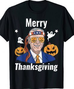 Biden Confused Merry Thanksgiving Halloween 2023 T-Shirt