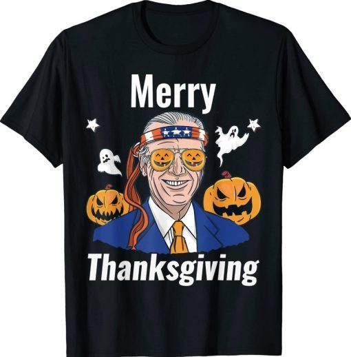 Biden Confused Merry Thanksgiving Halloween 2023 T-Shirt