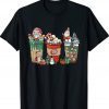 Christmas Coffee Latte Cozy Winter Santa Xmas Coffee Lover Funny T-Shirt