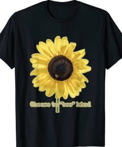 Choose to bee kind giant sunflower with honey bee tee shirt