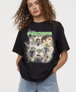 Roger Federer Swiss Tennis Player Vintage 90's Tee Shirt