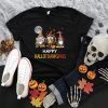 Happy Hallothanksmas Gnomes Halloween Merry Christmas Gift T-Shirt
