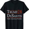 Trump Desantis 2024 Make America Florida Vintage TShirt