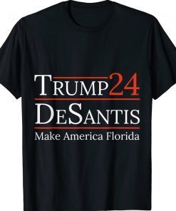 Trump Desantis 2024 Make America Florida Vintage TShirt