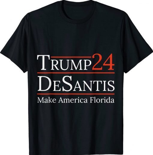 Trump Desantis 2024 Make America Florida Vintage TShirt