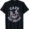 Cats Not Drugs Vintage TShirt