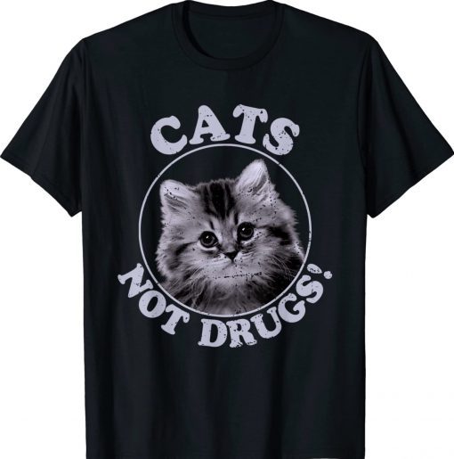 Cats Not Drugs Vintage TShirt