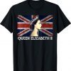 Remember Queen Elizabeth Queen of England Flag T-Shirt