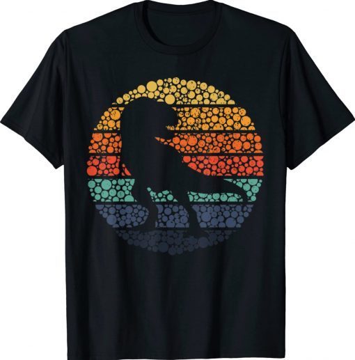 Vintage Polka Dot T Rex Dinosaur International Dot Day 2023 T-Shirt