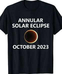 Annular Solar Eclipse 2023 October Oct 14 Nevada Colorado Tee Shirt