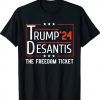 Support Trump 2024 Desantis The Free Ticket Tee Shirt