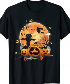Ghost Halloween Teacher Trick or Teach Elementary Mummy Funny TShirt