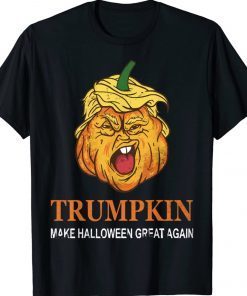 USA Flag Trumpkin Make Halloween Great Again Funny Tee Shirt