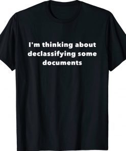 I'm thinking about declassifying some documents tee shirt