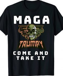 Scary Trumpy Halloween Costume Trump ULTRA MAGA Creepy Biden Vintage TShirt