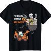 I'm Really Digging Halloween Skeleton Zombie Vintage TShirt