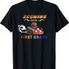 Fun Race Car Back to School Zooming into First Grade T-Shirt