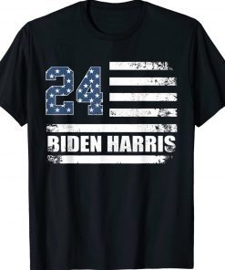 Vintage Biden Harris 2024 American Flag USA Shirts