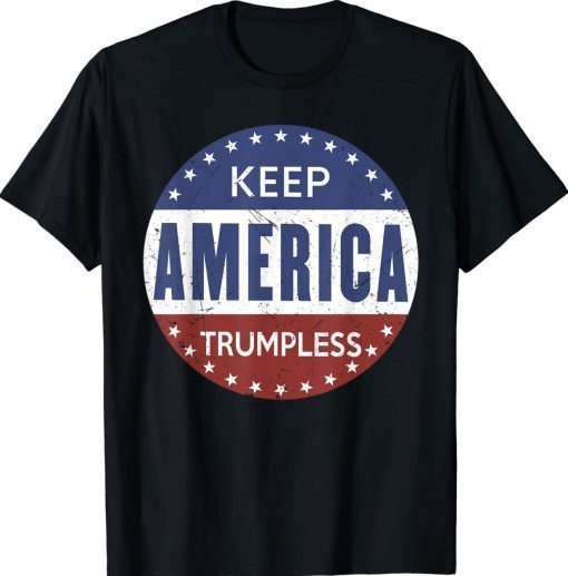 Vintage Keep America Trumpless US Flag TShirt