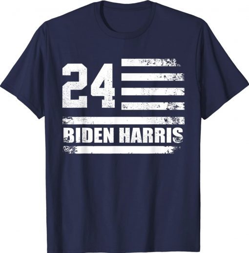 Biden Harris 24 American USA Flag Vintage Shirts