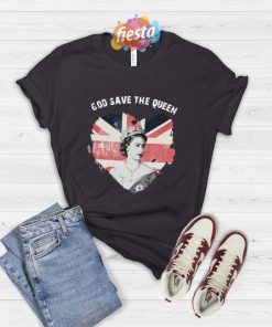 God Save The Queen RIP Queen Elizabeth British Flag Shirt