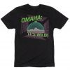 OMAHA IT'S WILD VAPORWAVE TEE SHIRT